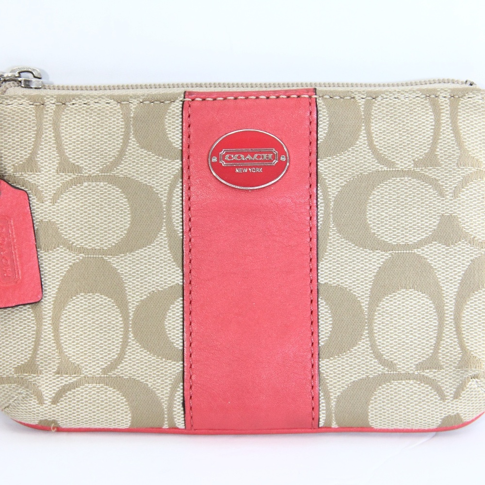 Coach Signature Logo Wristlet Clutch Travel bag - Picture 5 of 8